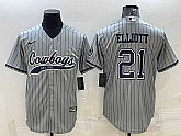 Men's Dallas Cowboys #11 Micah Parsons Grey Gridiron With Patch Cool Base Stitched Baseball Jerseys,baseball caps,new era cap wholesale,wholesale hats